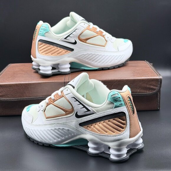 Wmns Nike Shox Enigma 'Aurora Green Rose Gold' - Picture 1 of 11